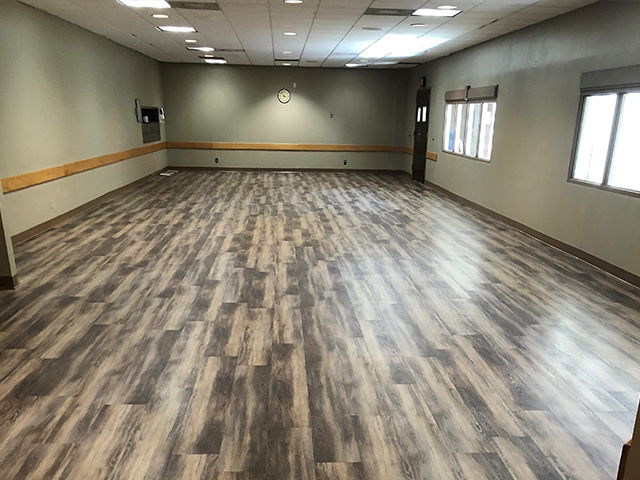 Great River Medical Hospital flooring, Terrain Chesapeake installation