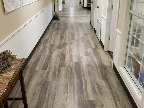 Parkway Baptist Church in College Station, TX with Terrain Chesapeake flooring installation
