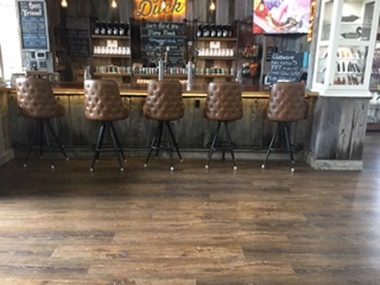 RNT Duck Calls project in Stuttgart, AR with Terrain Woodland Trail flooring installation 1