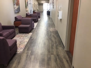 Hardin Simmons University AB Labs flooring, Kaplan Grey installation
