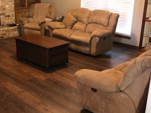 Private Residence in Baytown, TX with Range Woodland Trail flooring installation